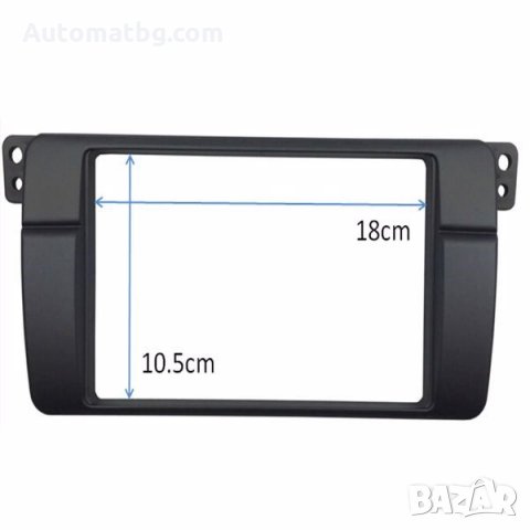 Адапторна рамка Automat, За BMW 3 Series E46, 1998-2005, Черен, снимка 3 - Аксесоари и консумативи - 35936165