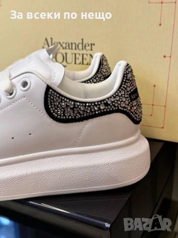 Alexander McQueen Дамски Маратонки С Кристали👟Дамски Спортни Обувки Александър Макуин Код SK815, снимка 4 - Маратонки - 53183645