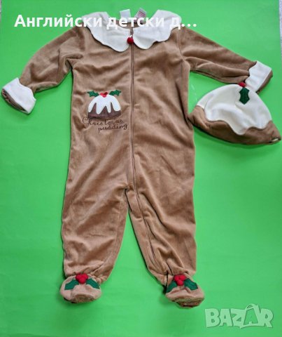 Английски детски коледен ромпър 