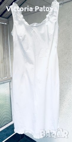 Бяла рокля BENETTON, памук