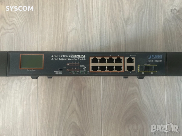 PLANET FGSD-1022VHP мрежов POE суич, снимка 4 - Суичове - 51981275