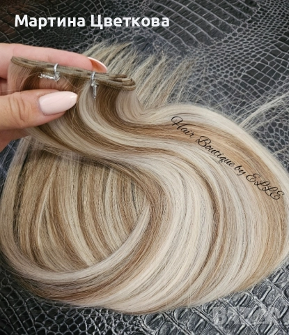 100% Естествена славянска коса + ПОДАРЪК , снимка 2 - Аксесоари за коса - 52536218