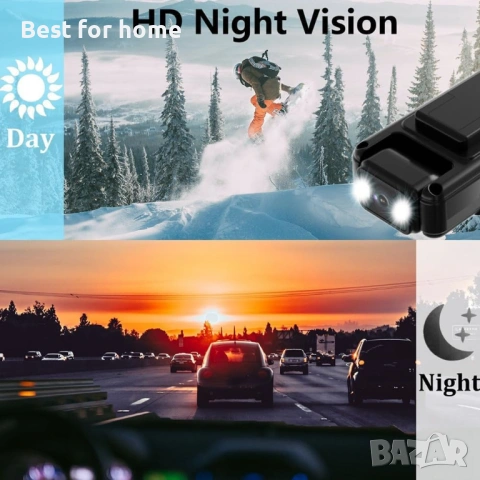 L12 WiFi мини камера 1080P преносим цифров видеорекордер за тяло 180° въртене , снимка 6 - Камери - 53684164