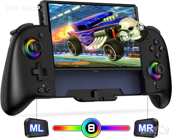 HASACOOL Switch Controller, Hall Effect Joystick (No Drift) Switch Joycon за Nintendo Switch/OLED