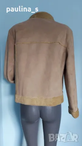 Два броя / Кожух цвят нюд"C & C"и кафяв / подплата с косъм , снимка 7 - Якета - 48686080