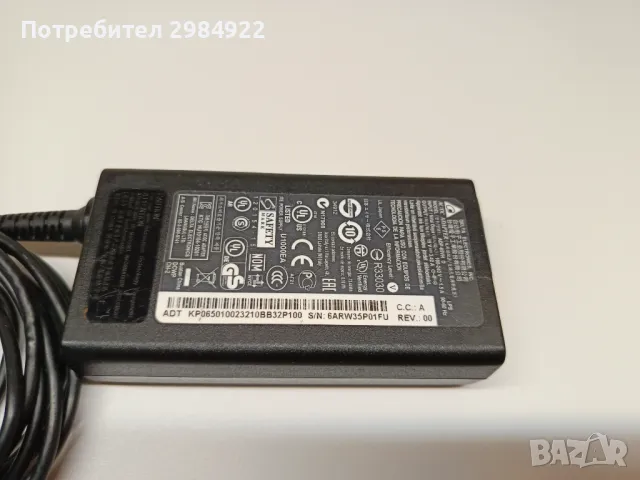 РАЗПРОДАЖБА Захранващ адаптер Delta ADP-65VH D ADP-65W 19V 3.42A (65W) 5.5mm x 1.7mm НАМАЛЕНИЕ, снимка 2 - Кабели и адаптери - 49321450