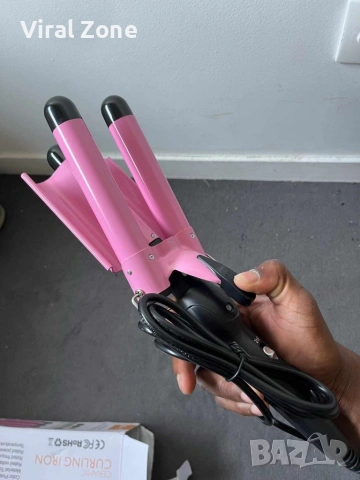 Тройна ретро преса за къдрене на косата, снимка 9 - Преси за коса - 53252904