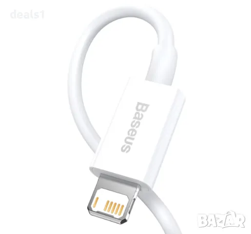 Baseus CALYS-A02 Кабел за зареждане Lightning 2.4A 1M, снимка 3 - Аксесоари за Apple - 49738380