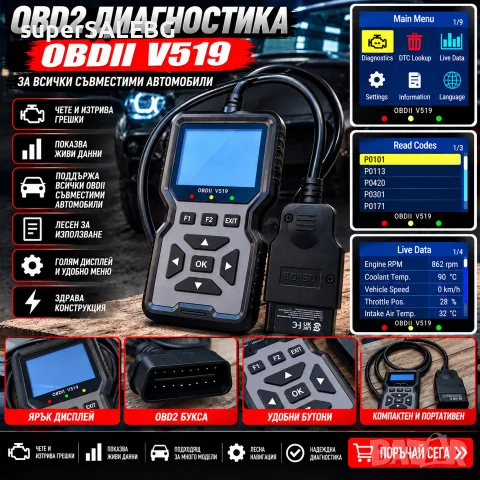 OBD2 scanner Диагностика