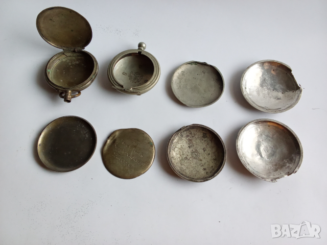 сребърни капаци на джобни часовници, снимка 3 - Антикварни и старинни предмети - 44688740