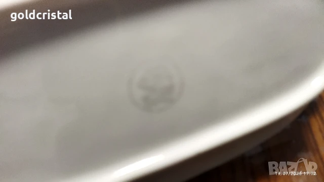 стар български порцелан чинии елипси, снимка 5 - Антикварни и старинни предмети - 34571221