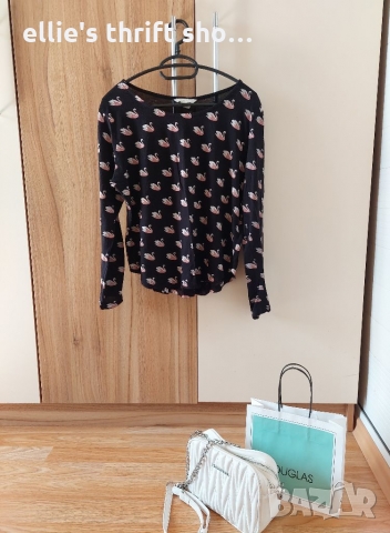 H&M дамска блуза с дълъг ръкав в размер S, снимка 2 - Блузи с дълъг ръкав и пуловери - 36094088