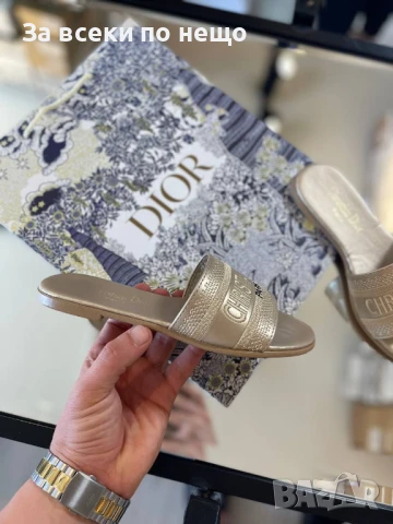 Christian Dior Дамски Ниски Летни Ежедневни Чехли Кристиян Диор - 2 Налични Цвята Код E633, снимка 8 - Чехли - 51001222