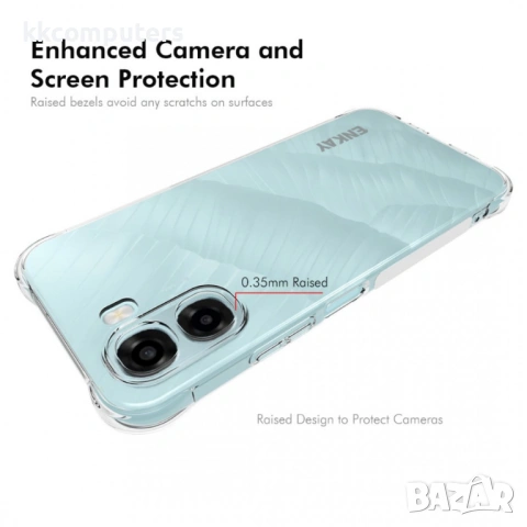 Защитен Калъф ENKAY HAT PRINCE за Oppo A6x 4G / A6x 5G - TPU, Прозрачен, Подсилени Ъгли, Анти-приплъ, снимка 3 - Резервни части за телефони - 53564266