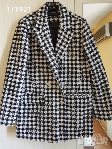 Дамско сако вълна-лен-памук М-Л, снимка 2 - Сака - 51709121