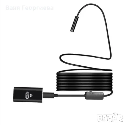 Ендоскопска Водоустойчива камера Wi-fi Ендоскоп HD720P, 3 m, 8 x LED, снимка 10 - Камери - 49387085