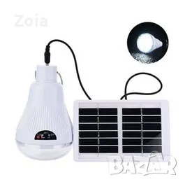 Соларна лампа с акумулатор и соларен панел,Solar Led Light CR-020,, снимка 2 - Външни лампи - 47503585