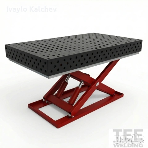 Заваръчна маса ProWeld 2400×1200х15 мм - хидравлична повдигаща система