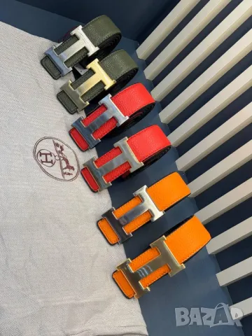 колани от естествена кожа в кутия hermes