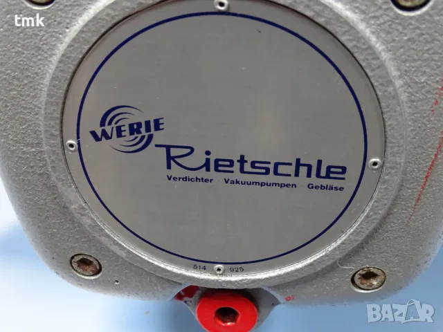 вакуум помпа Rietschle CLFG 41V/03 40m3/h 1.1kW vane vacuum pump, снимка 4 - Резервни части за машини - 55920072