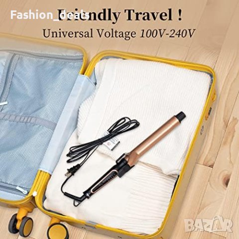 Нова Професионална Керамична Маша за коса/Къдрене Прическа/Бързо нагряване/Жени, снимка 3 - Маши за коса - 41401866