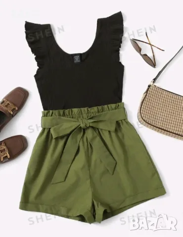 Зелени къси  гащета