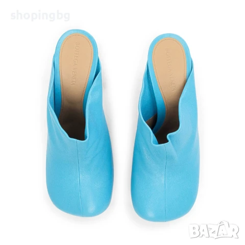 Луксозни дамски обувки на ток BOTTEGA VENETA Baby Blue, снимка 12 - Дамски обувки на ток - 51355816