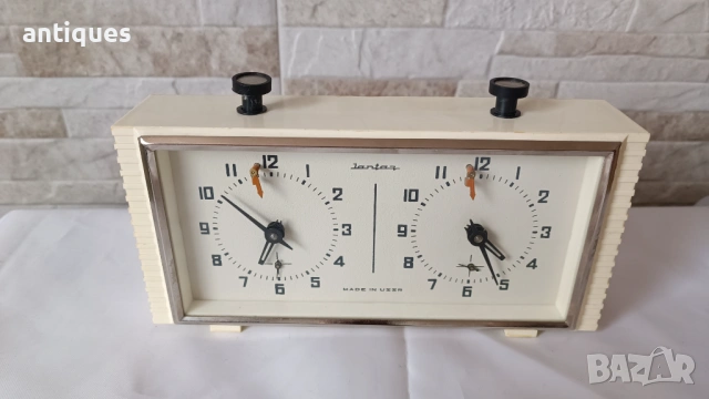 Стар руски часовник за шах - Jantar - 1970г., снимка 2 - Антикварни и старинни предмети - 49160067