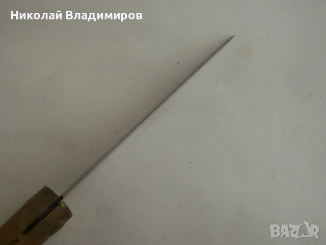 Джобно ножче Сойка джобен нож  кокъл рог стар, снимка 3 - Ножове - 52596364