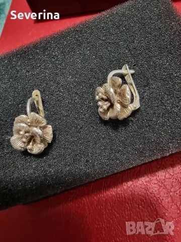 Нови,сребърни невероятни обеци, английско закопчаване 