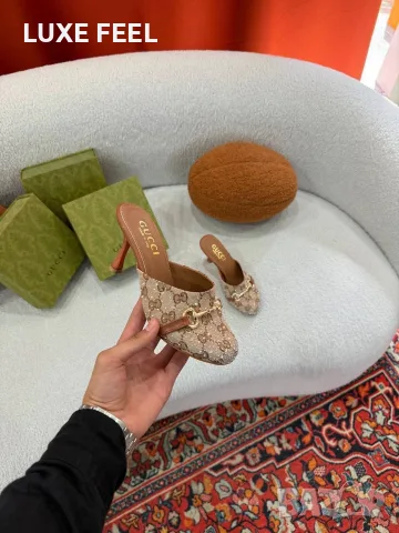 Gucci ⚜️Дамски Чехли , снимка 4 - Чехли - 56130293