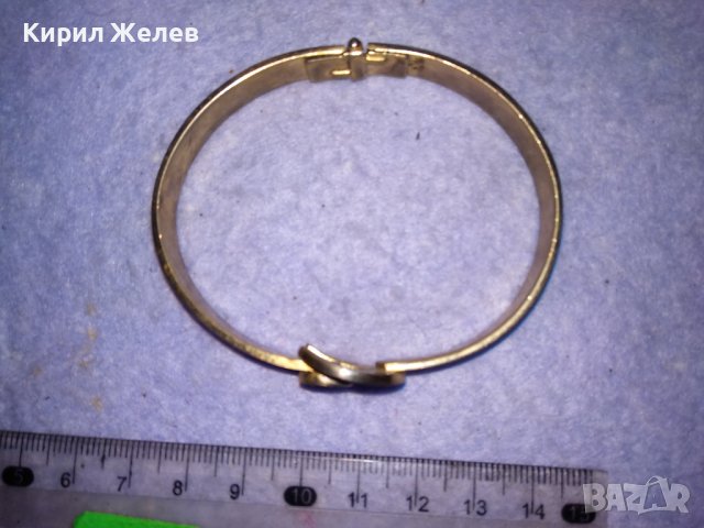 ПРЕКРАСНА ПОЗЛАТЕНА ФЕШЪН АРТ МЕДНА ГРИВНА с ИСКРЯЩИ ФАСЕТИРАНИ ЦИРКОНИ 26556, снимка 14 - Гривни - 41281166