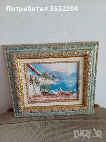 Картина с морски пейзаж, снимка 5 - Картини - 51219256
