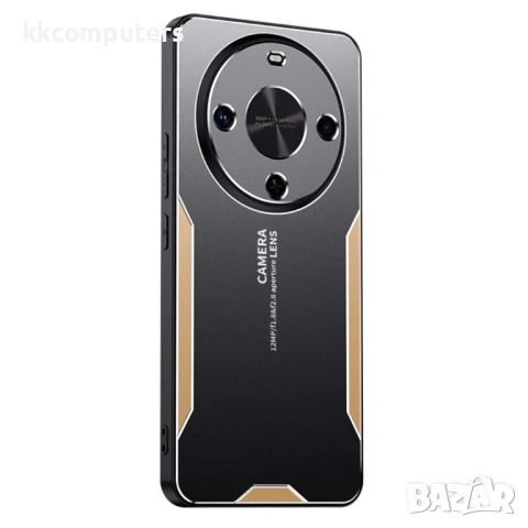 Калъф за Honor Magic8 Lite 5G, Алуминиева Сплав + TPU + PC, Брониран Дизайн, Вкл. Скрийн Протектор, 