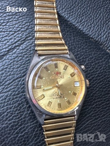 Orient златен часовник, снимка 4 - Мъжки - 41080289