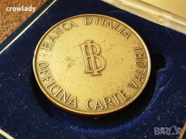 Италианска сребърна монета медал Банка на Италия, снимка 9 - Нумизматика и бонистика - 41482655