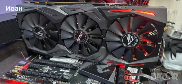 ASUS Rog Strix GTX 1080ti 11GB, снимка 10 - Видеокарти - 53648422