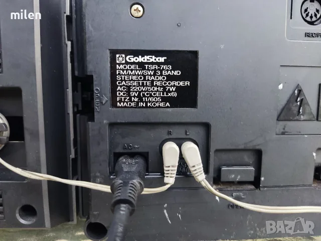 GoldStar TSR-763, снимка 5 - Радиокасетофони, транзистори - 55791451