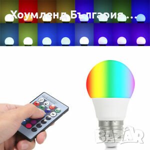 Многоцветна LED крушка с дистанционно - парти лампа, снимка 2 - Крушки - 41943075
