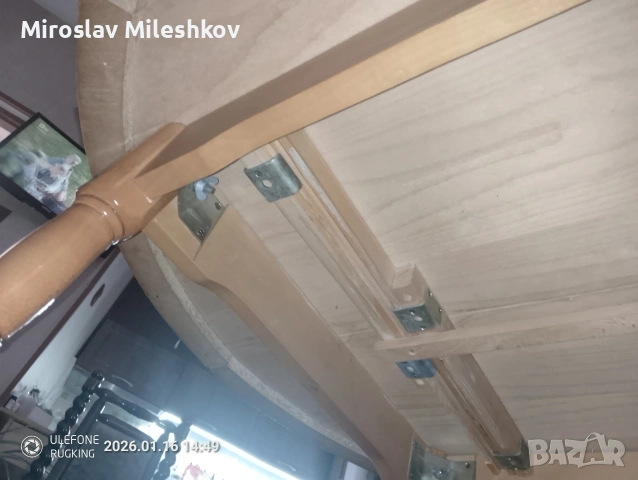 трапезна маса от масивно дърво, снимка 6 - Маси - 53122606