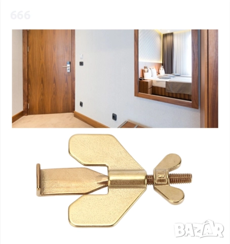 Преносима брава от неръждаема стомана, Mmgoqqt, 1,5-3 см, лесна за инсталиране, за сигурност на дома, снимка 4 - Други стоки за дома - 52697166