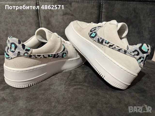 Nike Air Force 1 Sage Low White Team Gold., снимка 5 - Маратонки - 56113521