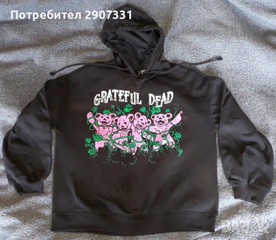 суичър с качулка (hoodie) групи Greatful Dead, снимка 1 - Суичъри - 40419686