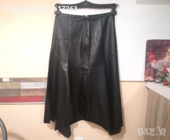 Дамска пола от изкуствена кожа - 38, М, снимка 3 - Поли - 53035867