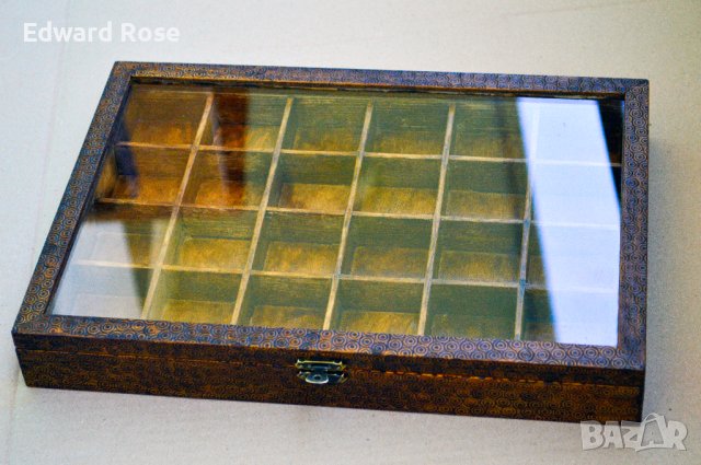 Дървена кутия за колекции , снимка 3 - Други ценни предмети - 41408629