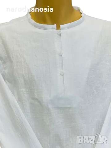 БЯЛА МЪЖКА РИЗА С ДЪЛЪГ РЪКАВ, снимка 4 - Други - 49860623
