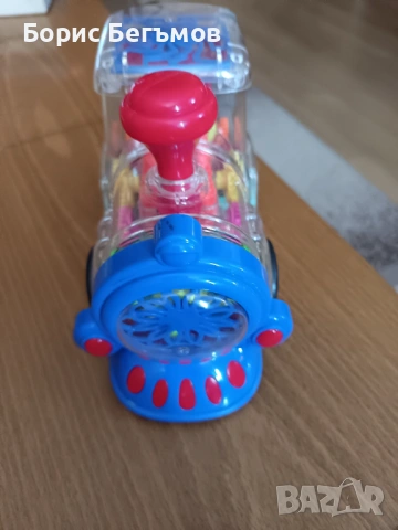 Играчка локомотив, , звук на влак, движещи се части, снимка 2 - Музикални играчки - 53636651