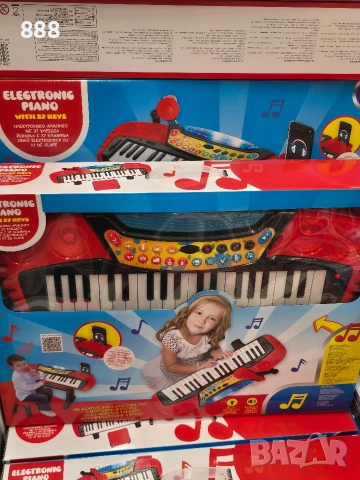 детско пиано със столче, снимка 2 - Музикални играчки - 52864538