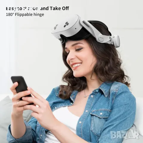 Каишка ANNAPRO Elite с вградена батерия 6500mAh за Meta/Oculus Quest 3, снимка 2 - Друга електроника - 49937970