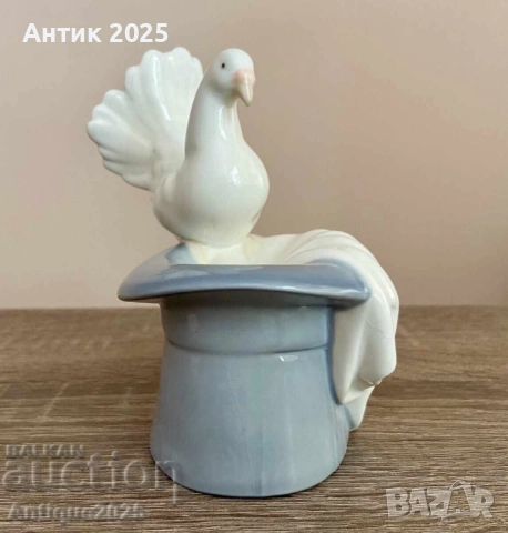 Порцеланов гълъб Porceval – Испания, 10 см, снимка 5 - Антикварни и старинни предмети - 51455484
